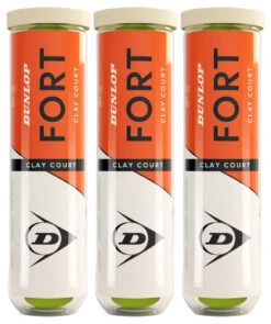 Dunlop Fort Clay Court Tennis Balls Dozen