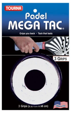 Tourna Mega Tac Padel Overgrip 3 Pack -Racquet Shop Tourna Mega Tac Padel Overgrip 3 Pack white 44276.1707148334