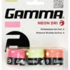 GAMMA Neon Dri Overgrip 3 Pack -Racquet Shop gamma neon dri overgrip 3 pack 11893 09326.1698773575