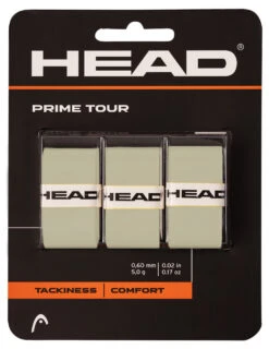 HEAD Prime Tour Overgrip 3 Pack -Racquet Shop head prime tour overgrip 3 pack grey 98676 16973.1698772965