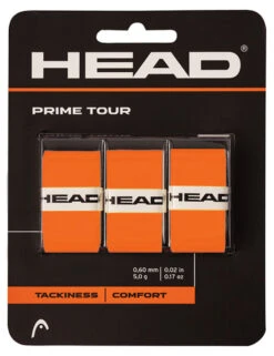HEAD Prime Tour Overgrip 3 Pack -Racquet Shop head prime tour overgrip 3 pack orange 47858.1709571086