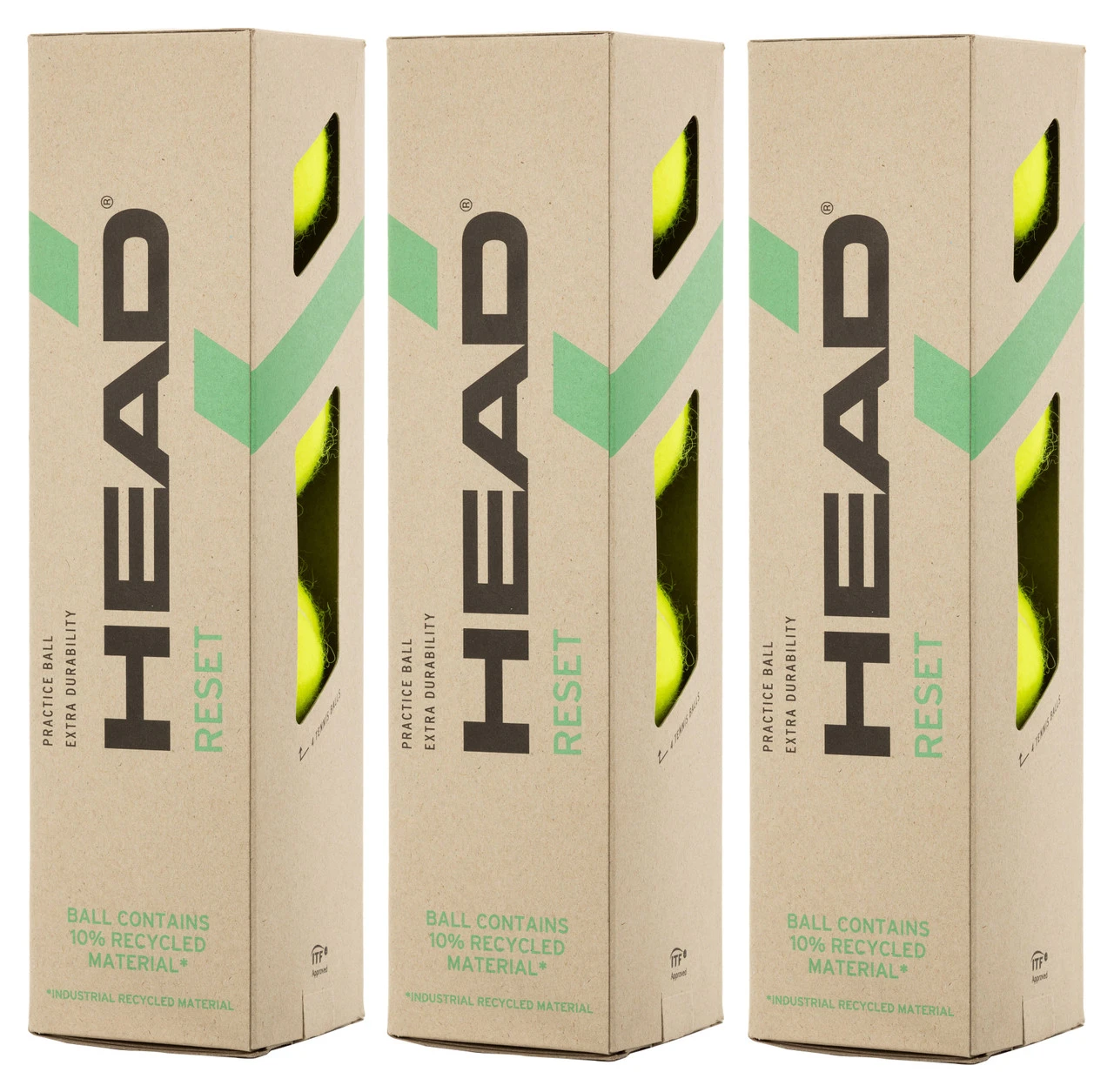 HEAD Reset Tennis Balls Dozen 3 HEAD Reset Tennis Balls Dozen