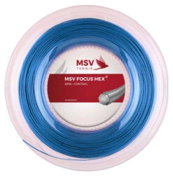 MSV Focus-Hex 19 1.10mm 200M Reel -Racquet Shop msv focus hex 17l 1 18mm 200m reel blue 13383.1731578973