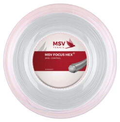 MSV Focus-Hex 19 1.10mm 200M Reel -Racquet Shop msv focus hex 17l 1 18mm 200m reel white 36507.1731578972
