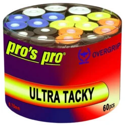 Pro's Pro Ultra Tacky Overgrip 60 Pack -Racquet Shop pros pro ultra tacky overgrip 60 pack assorted 57988.1721989749