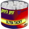 Pro's Pro Ultra Tacky Overgrip 60 Pack -Racquet Shop pros pro ultra tacky overgrip 60 pack white 36487.1721989750