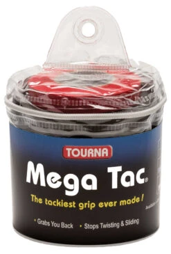 Tourna Mega Tac XL Overgrip 30 Pack -Racquet Shop tourna mega tac xl overgrip 30 pack black 25158.1741283274